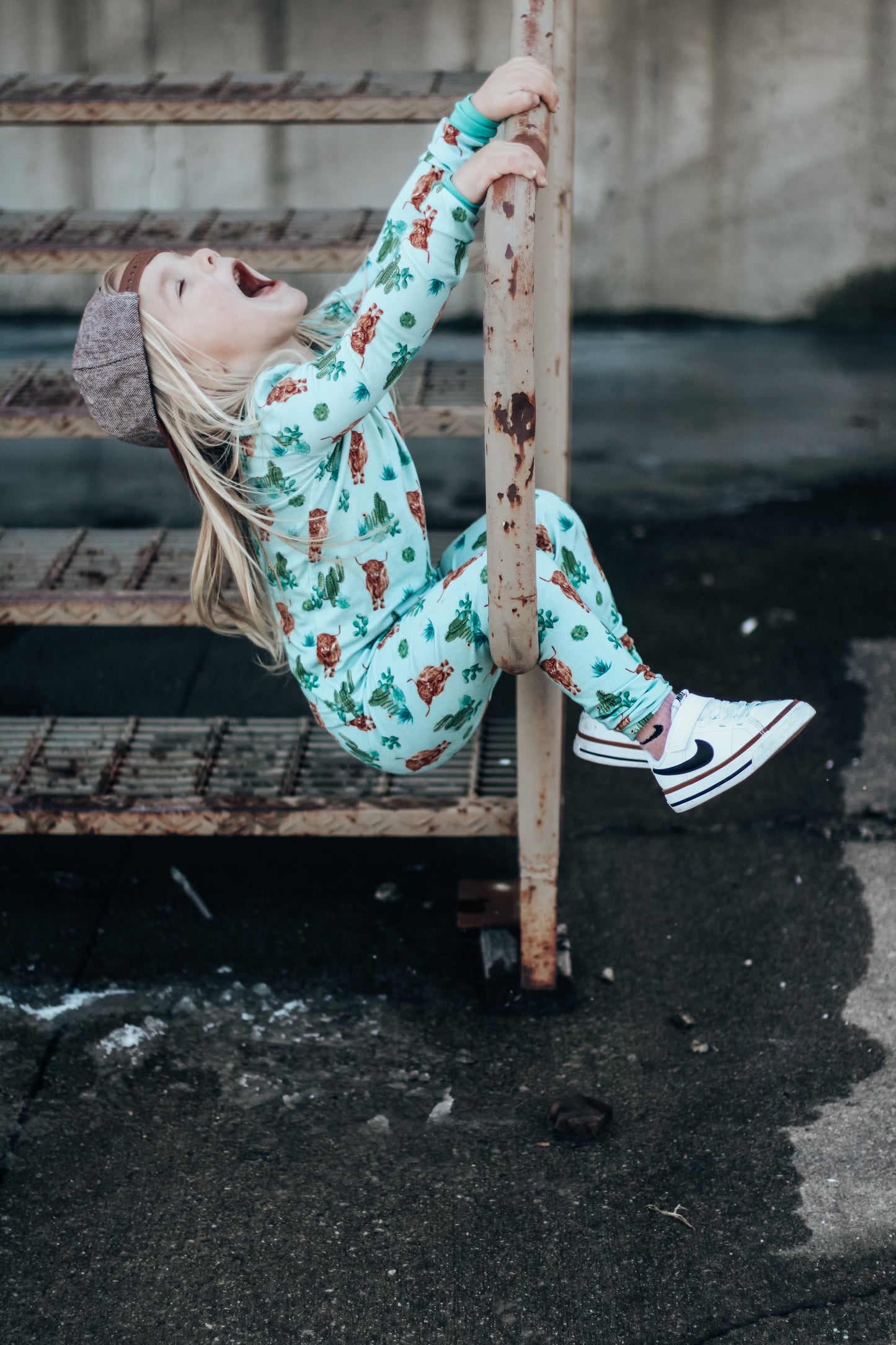 Teal Boho Desert 2 Piece Pajama Set **