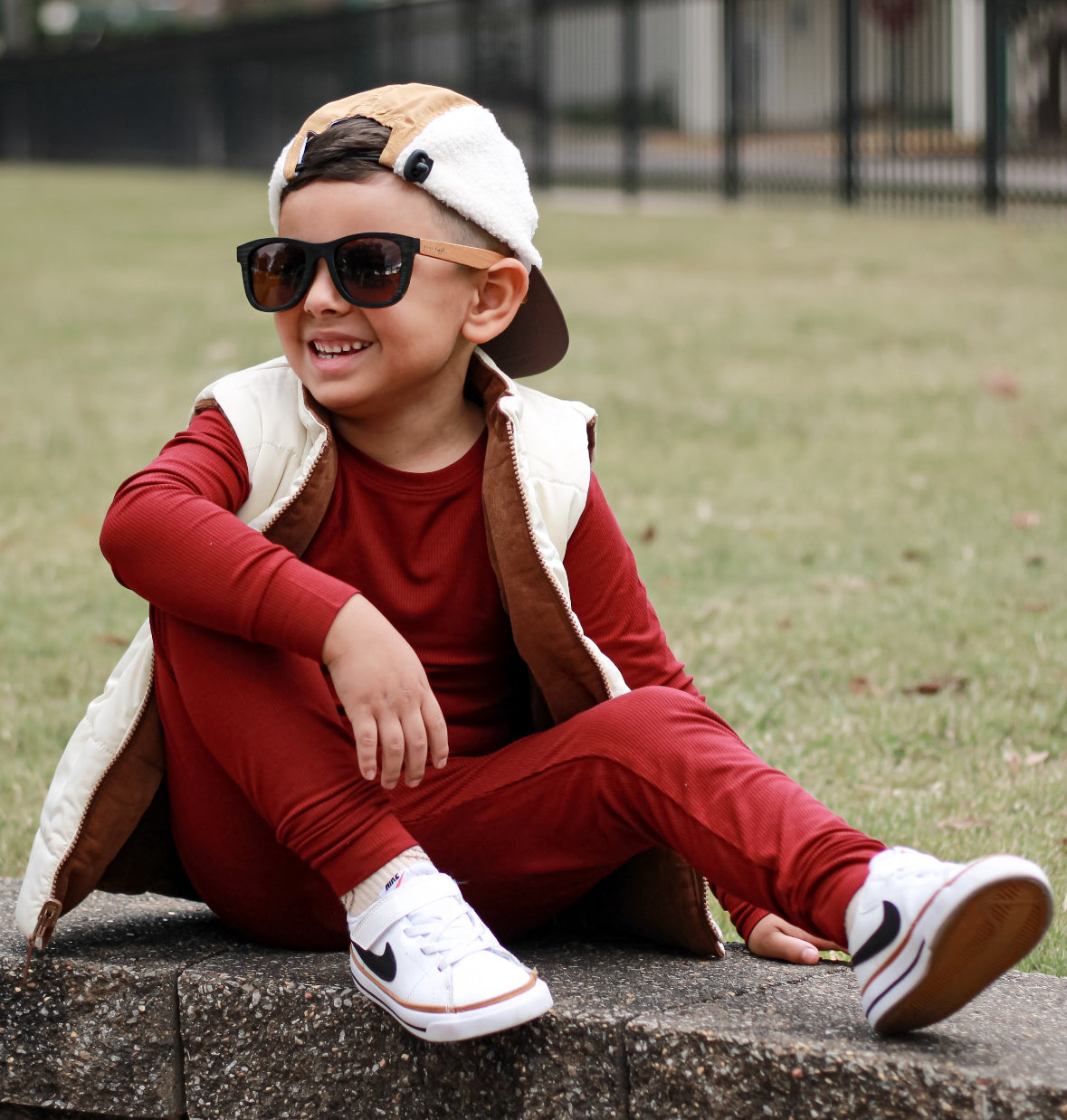 Cranberry Ribbed 2 Piece Pajama Set