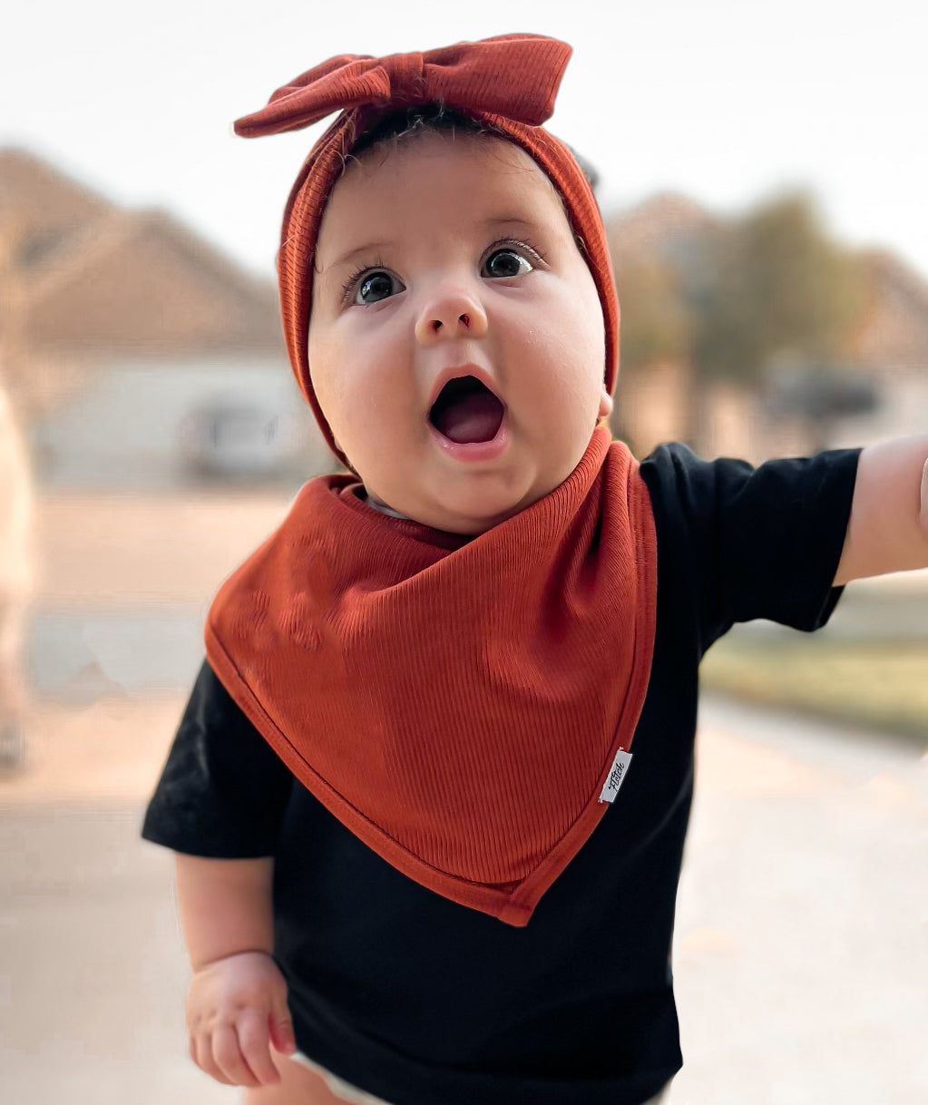 Terracotta Ribbed Bib