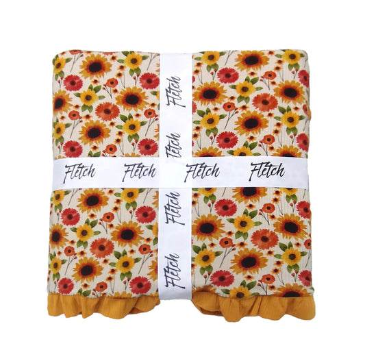 Here Comes the Sun Ruffle Blanket