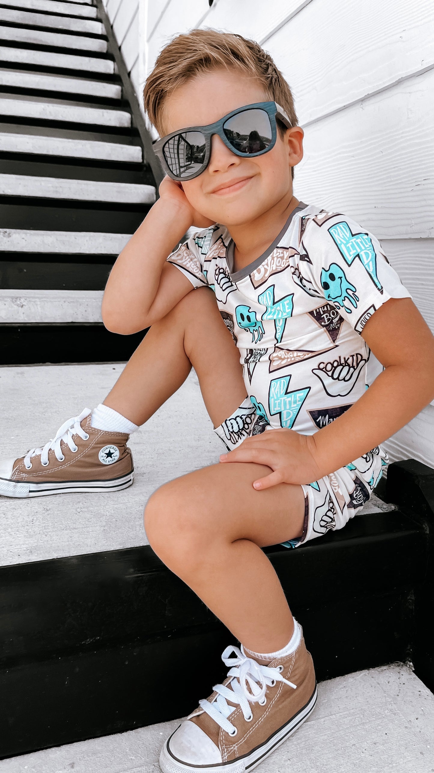 Long Live Boyhood 2 Piece Shorts Set
