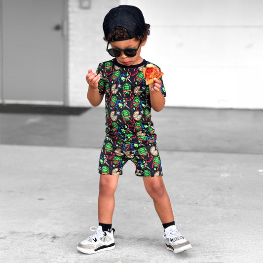 Tubular 2 Piece Shorts Set