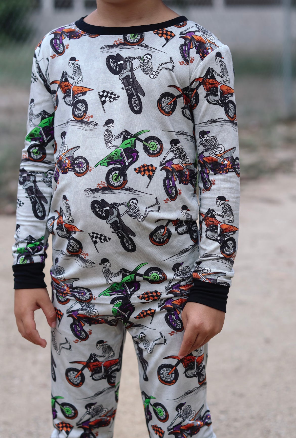 Bad To The Bone 2 Piece Pajama Set