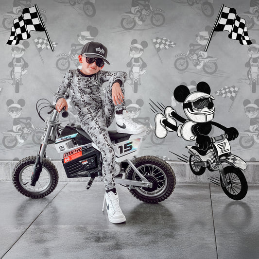 Mouse Moto 2 Piece Pajama Set