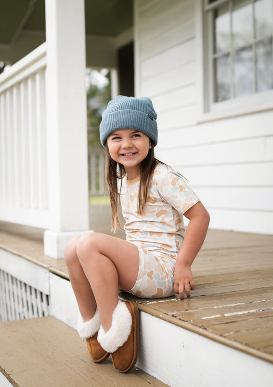 Neutral Desert Camo 2 Piece Shorts Set