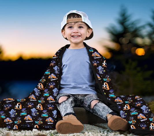 Midnight Campout Glow in the Dark Blanket