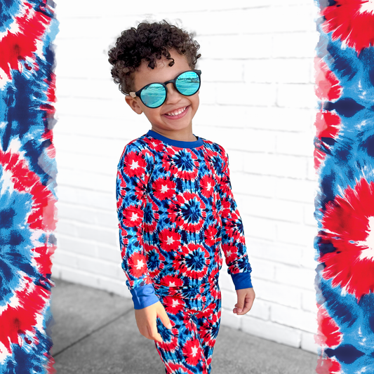 Star Spangled Swirl 2 Piece Pajama Set