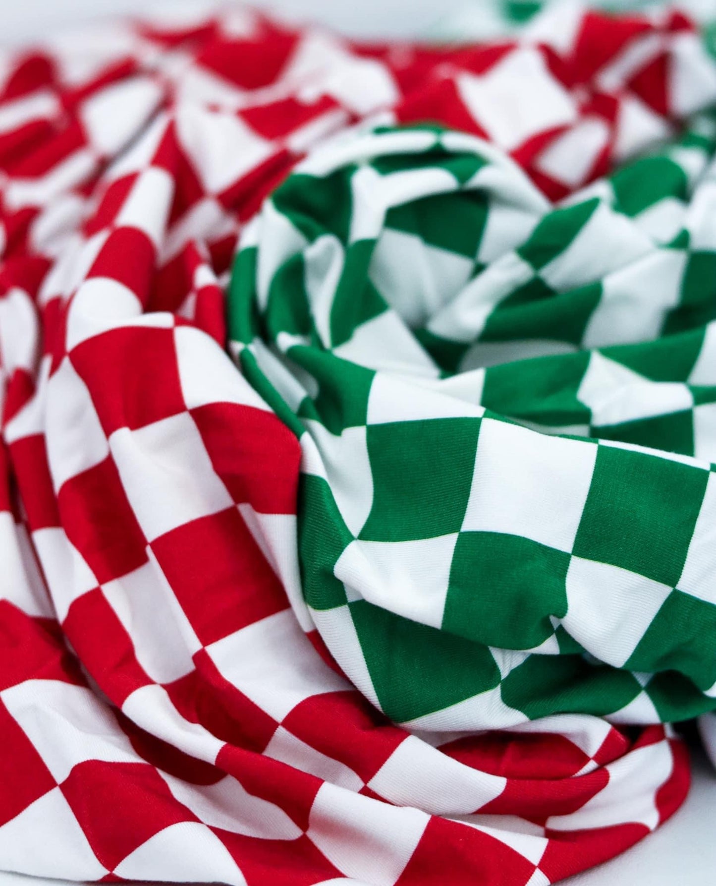 Green Fully Checked Out Lightweight Blanket