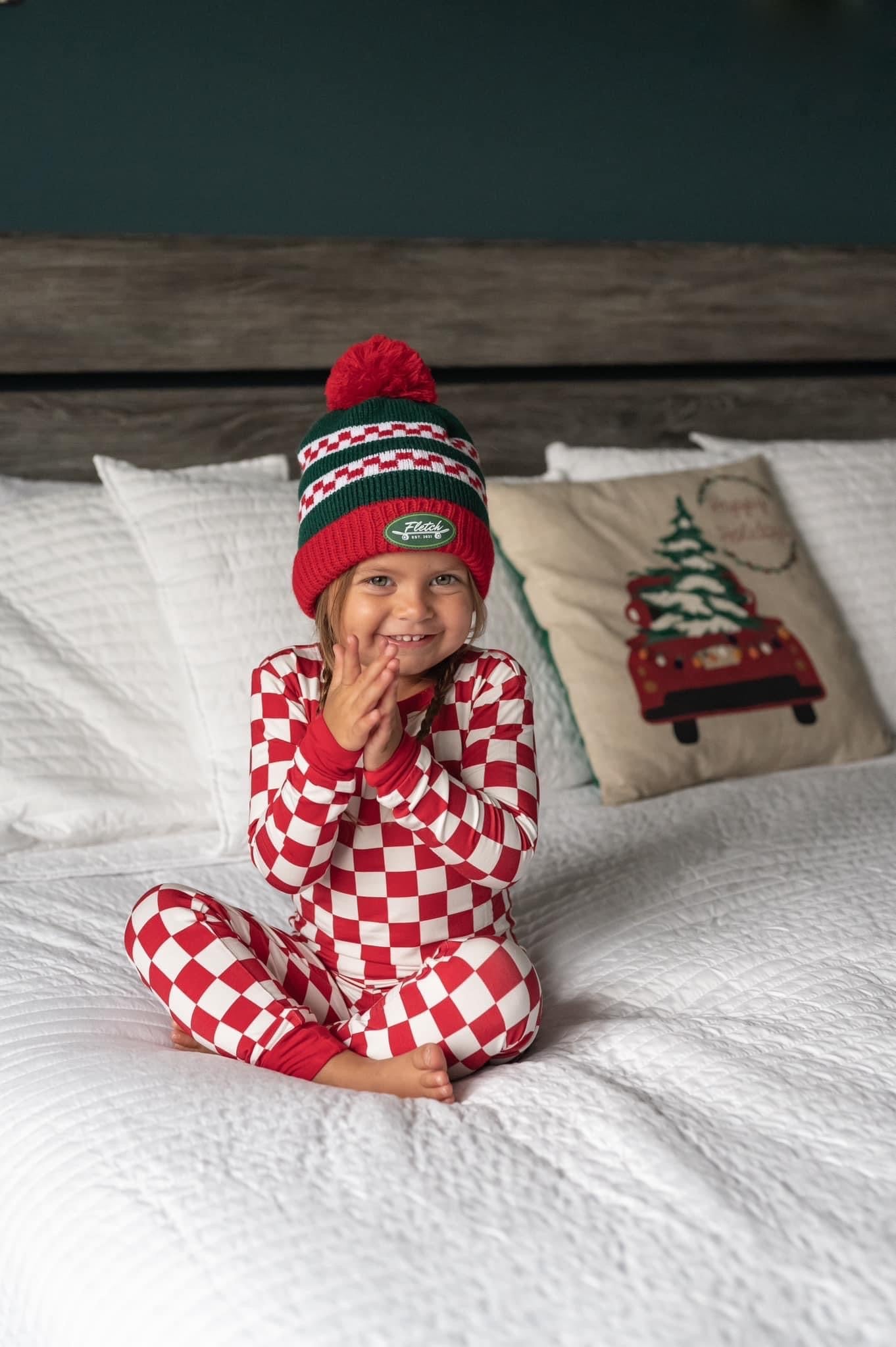 Red Fully Checked Out 2 Piece Pajama Set