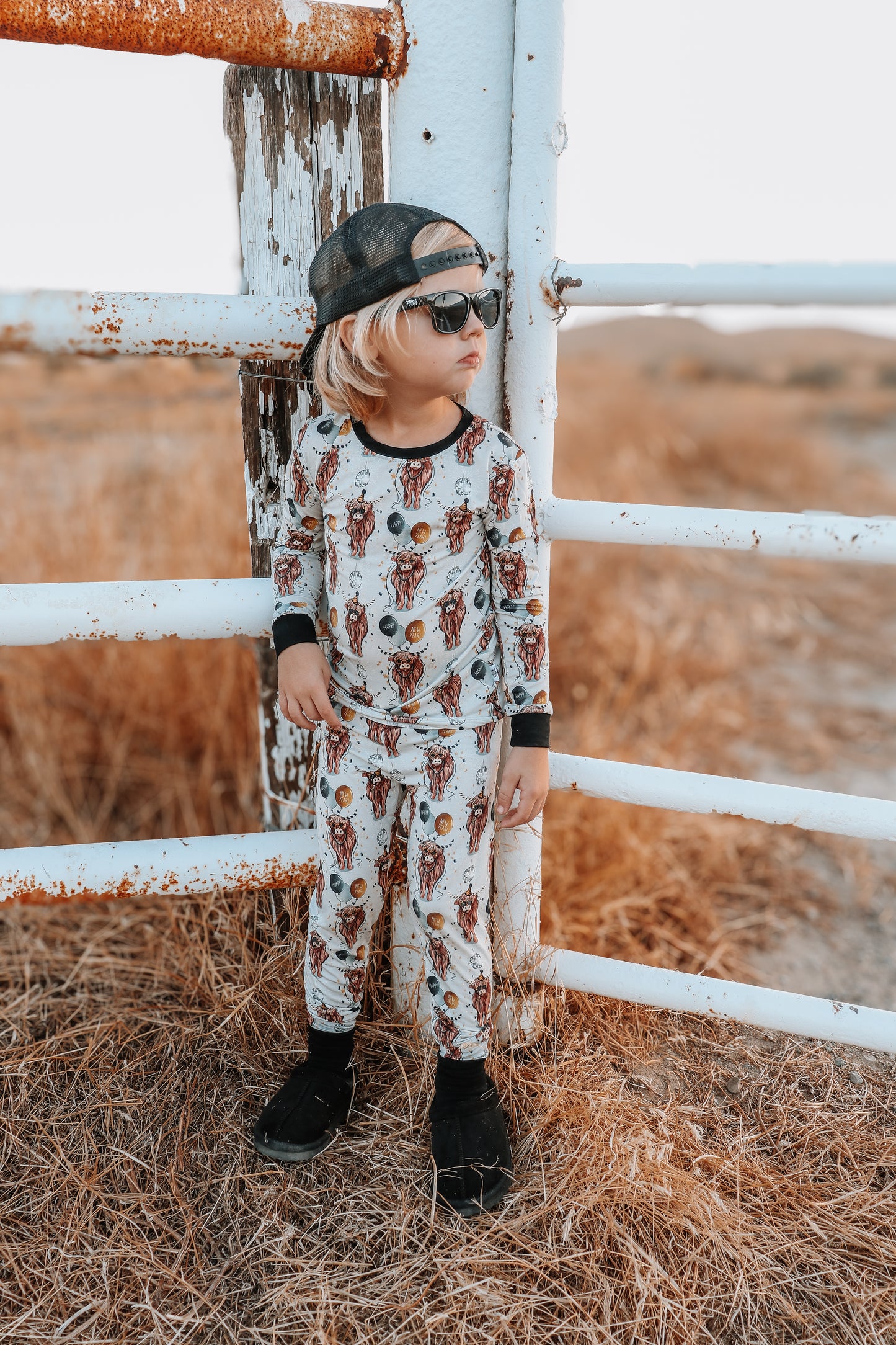 Happy Moo Year 2 Piece Pajama Set