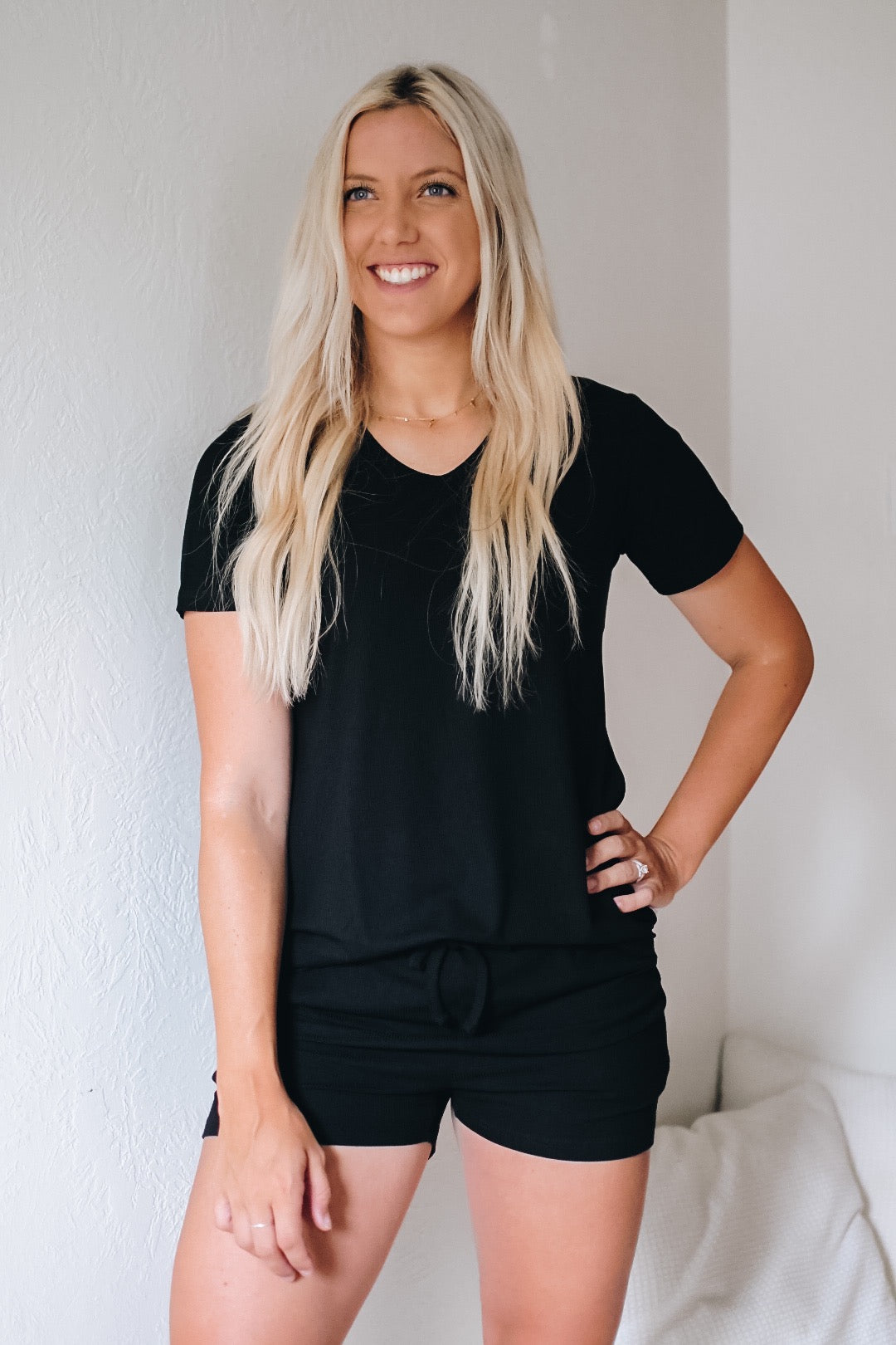 Midnight Ribbed Adult Women's Shorts