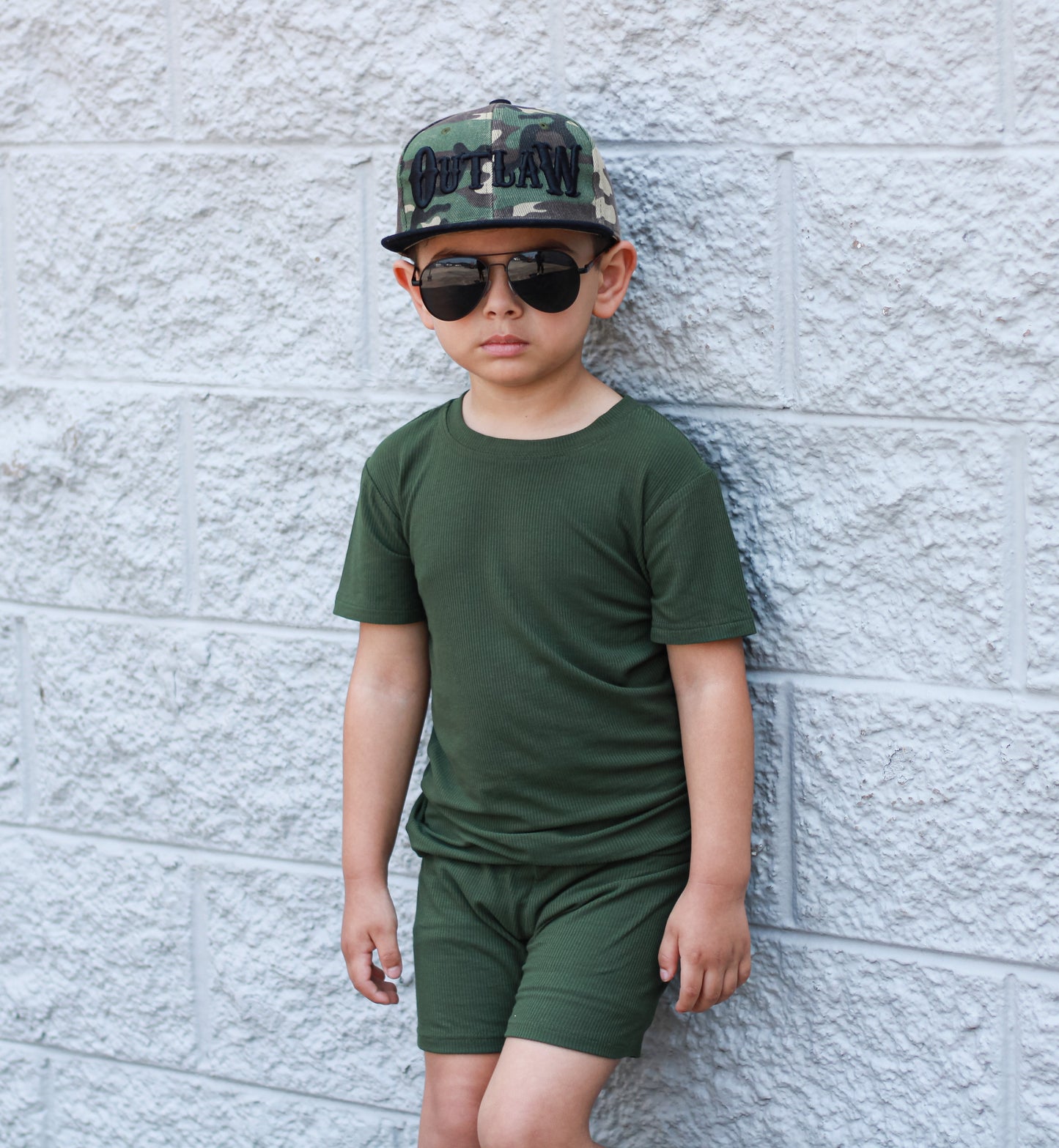Hunter Ribbed 2 Piece Shorts Set