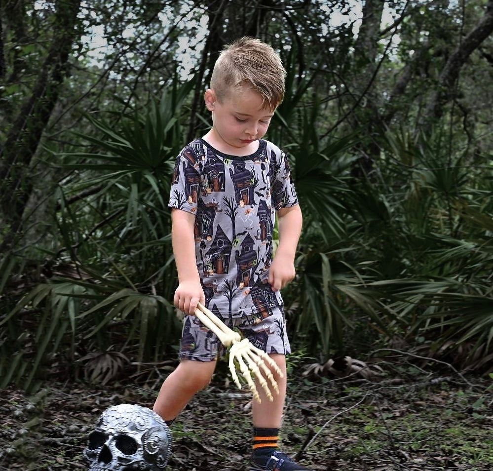 Skating Skelly 2.0 2 Piece Shorts Set *
