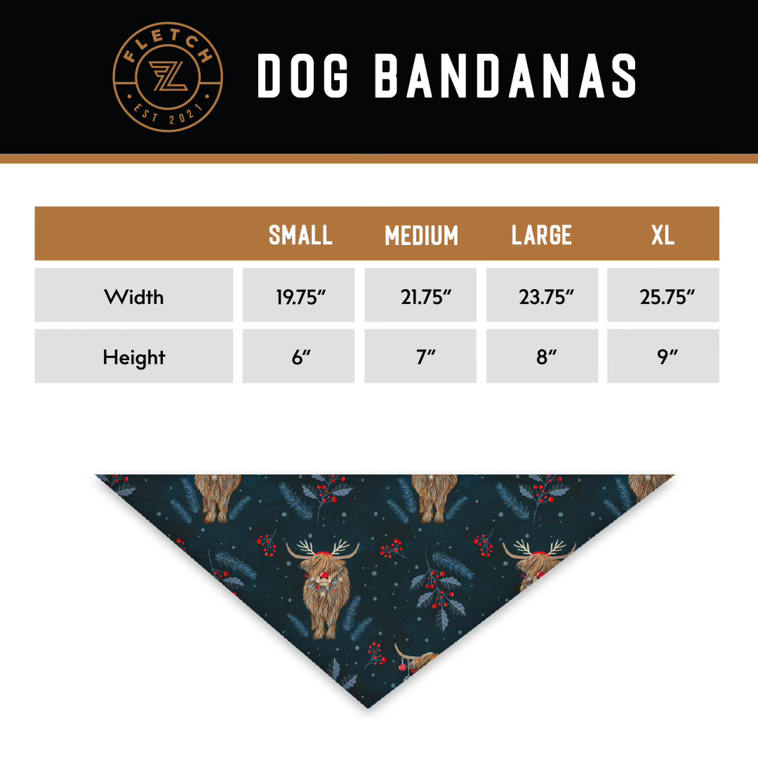 Navy Bo-Ho-Ho Dog Bandana **