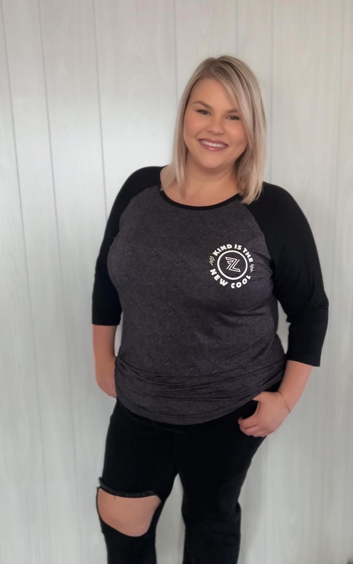 Kind Is The New Cool Women's Bamboo Raglan
