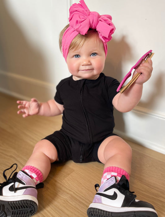 Midnight Ribbed Shorties