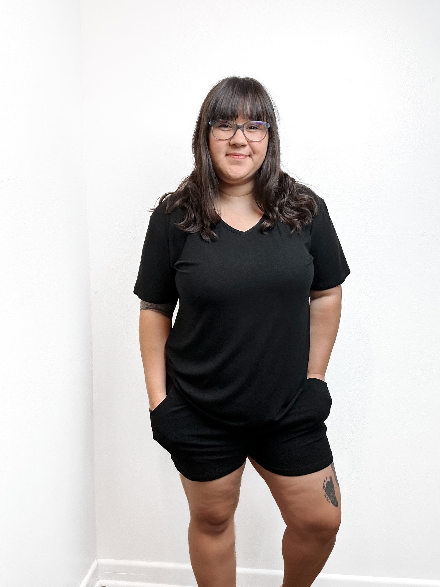 Midnight Ribbed Adult Women's Shorts