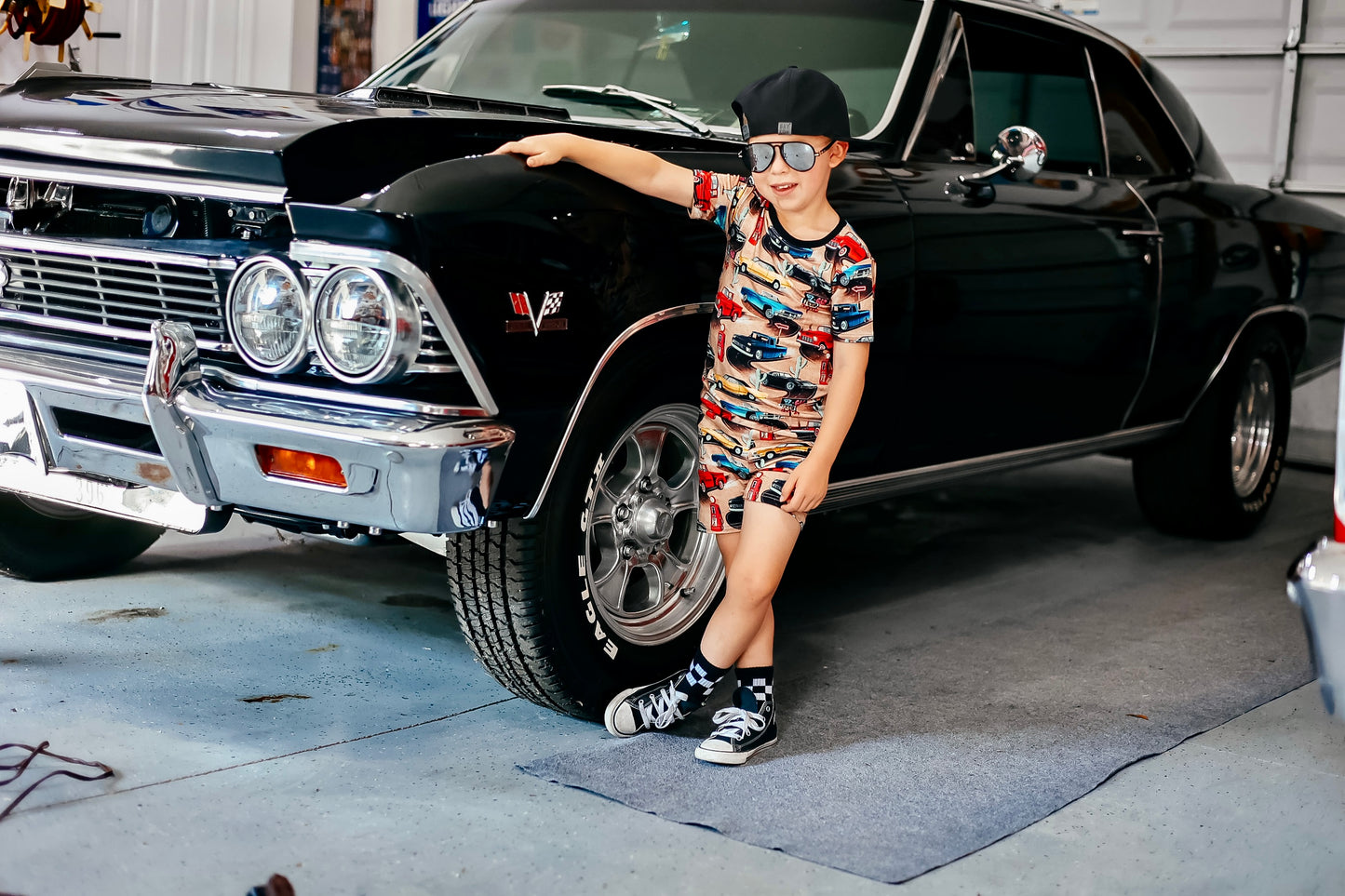 Revved Up 2 Piece Shorts Set