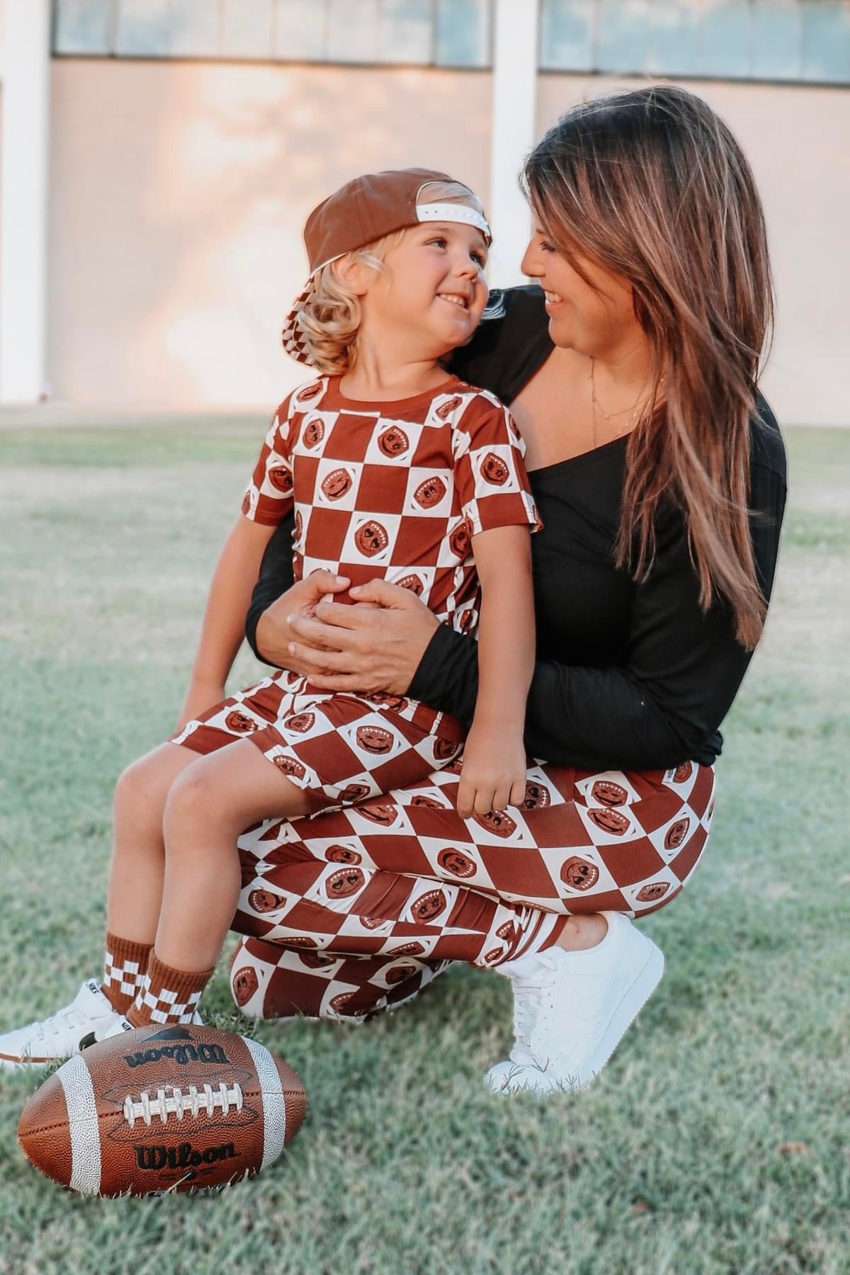 I Heart Football 2 Piece Shorts Set