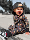 Skateboarding Pizza Baby Bib