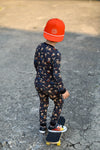 Skateboarding Pizza 2-Piece Pajama Set