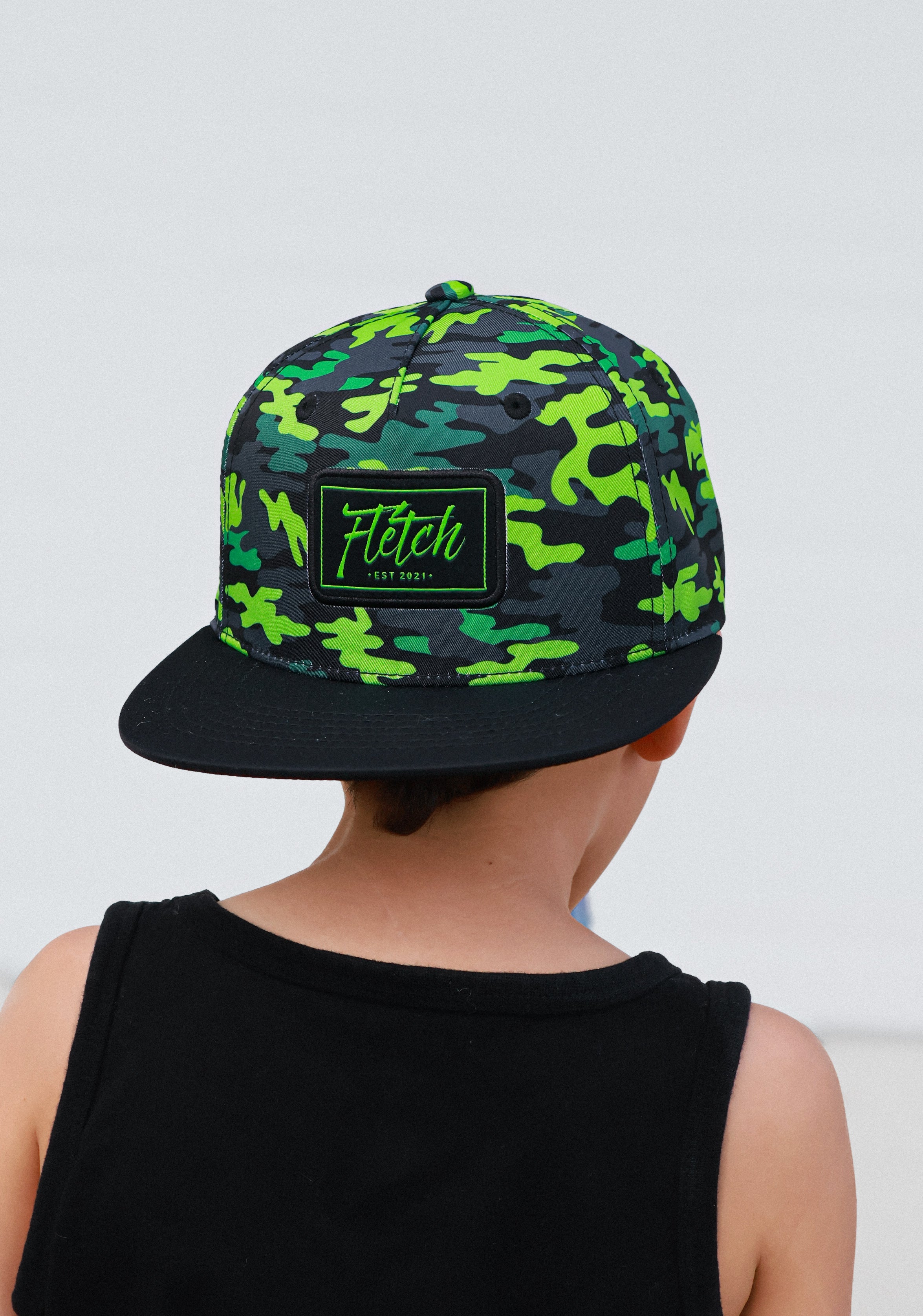 Neon Camo Waterproof Snapback – Fletch