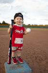 Field of Dreams Red Hoodie Shorts Set