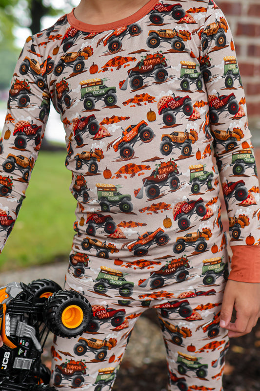 Turkey Truckin' 2 Piece Pajama Set