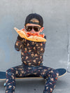 Skateboarding Pizza 2-Piece Pajama Set