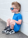 Electric Blue Ribbed Shorties