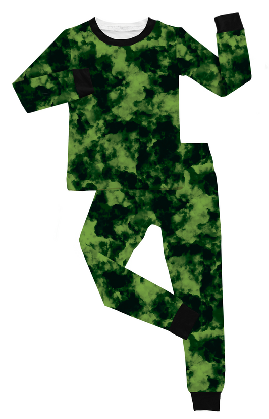 Green To Dye For 2 Piece Pajama Set