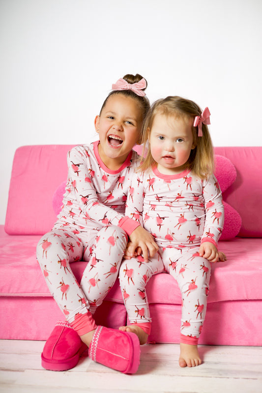 Love on Pointe 2 Piece Pajama Set
