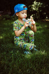 Wild Card Short Sleeve Pajama Set