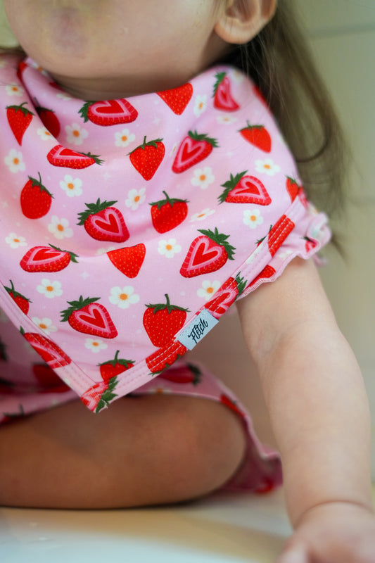 Strawberry Fields Bib