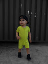 Neon Yellow Ribbed Shorties