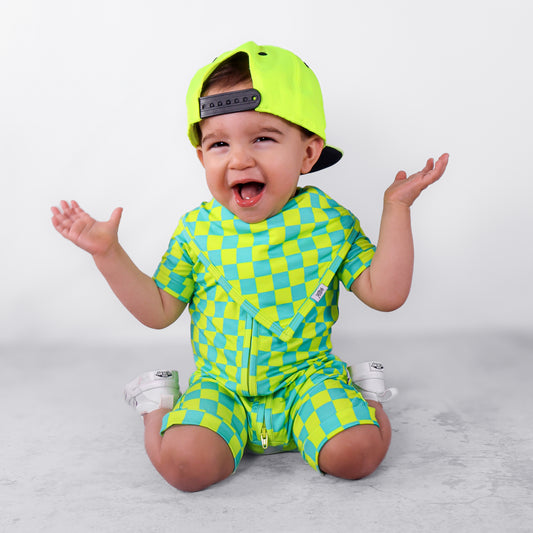 Neon Checked Out Shorties