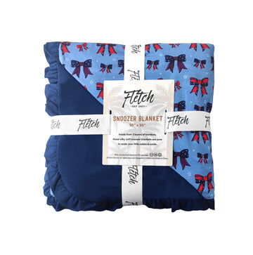 America the Bowtiful Ruffle Blanket