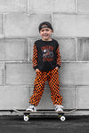 Orange Checked Out Cargo Jogger Sweatpant
