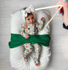 Let the Good Times Roll Ruffle Footie Snoozer