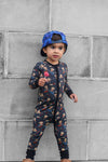 Skateboarding Pizza One-Piece Sleeper - Snoozer