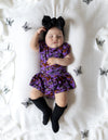 Twilight Wings Short Sleeve Bodysuit Twirl Dress