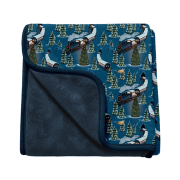 Festive Freight Bamboo Plush Blanket