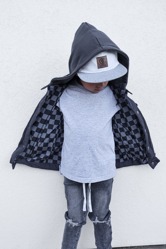 Charcoal Puffer Jacket