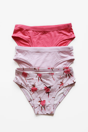 Love on Pointe Girls Underwear Pack