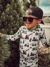 Construction Christmas 2 Piece Pajama Set