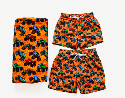 Monster Splash Hybrid Swim Trunks
