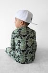 Green Distressed Camo 2 Piece Pajama Set