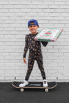 Skateboarding Pizza 2-Piece Pajama Set