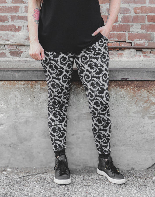 To Dye For Gray Adult Joggers