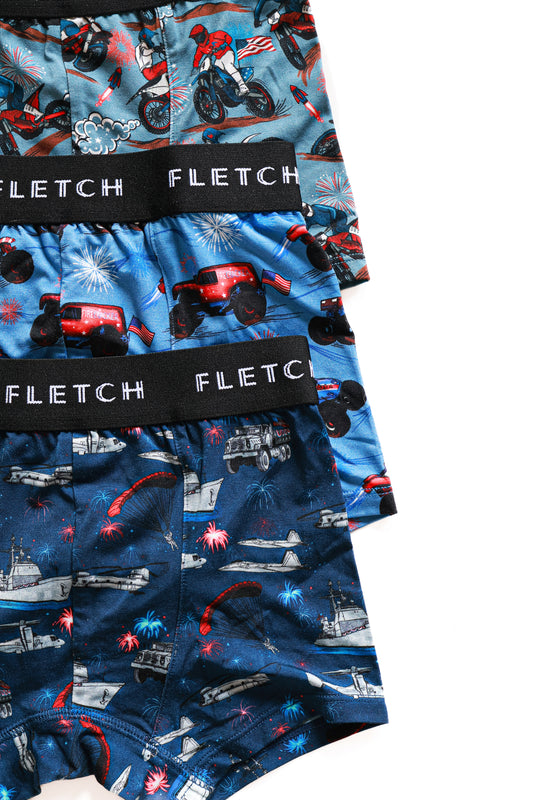 Red, White, and Boom Boxer Brief Set